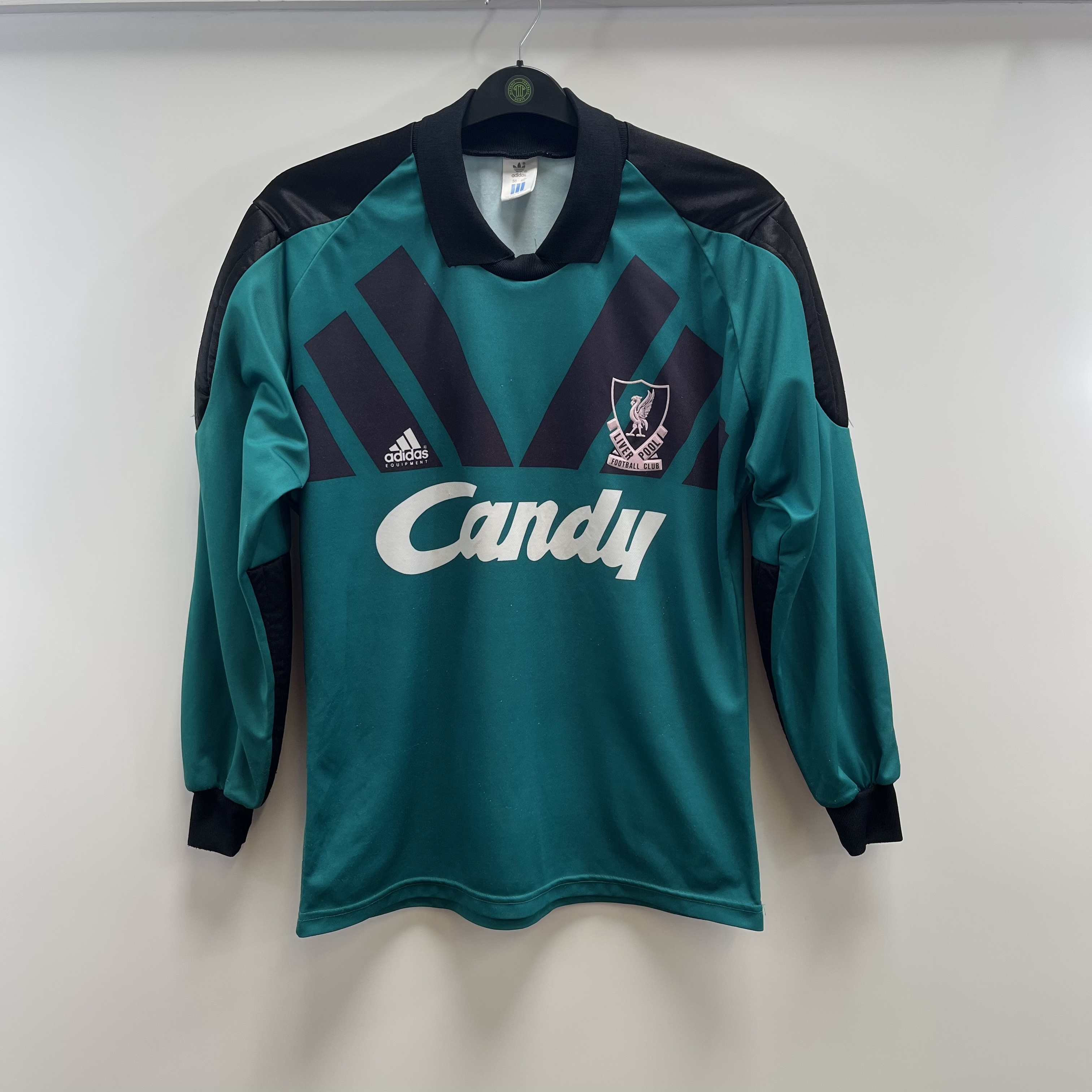 1989-91 Liverpool adidas Goalkeeper Shirt #1 *Mint* M