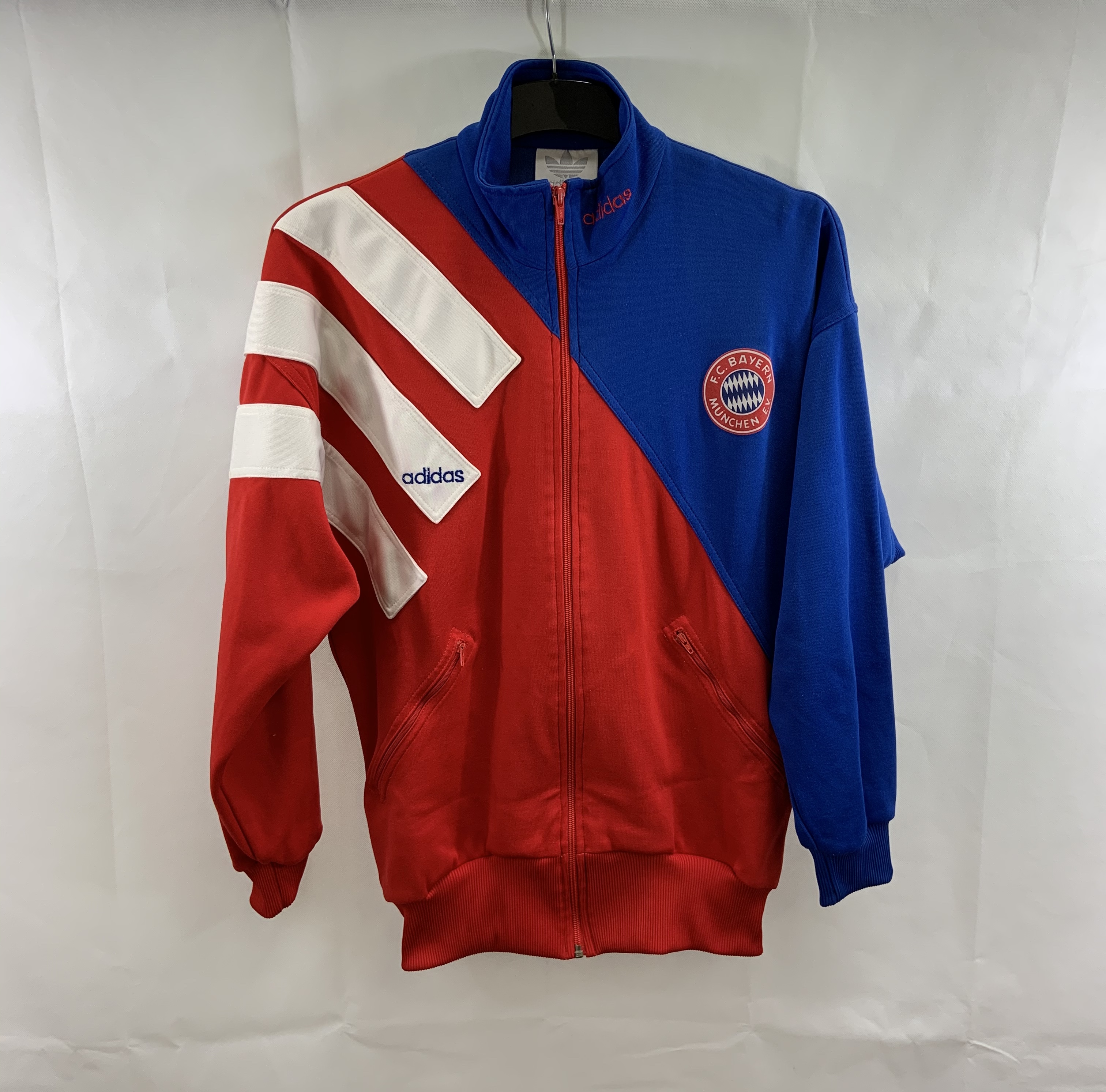 Bayern Munich Football Track Jacket 1993/95 Adults Medium Adidas B329 ...