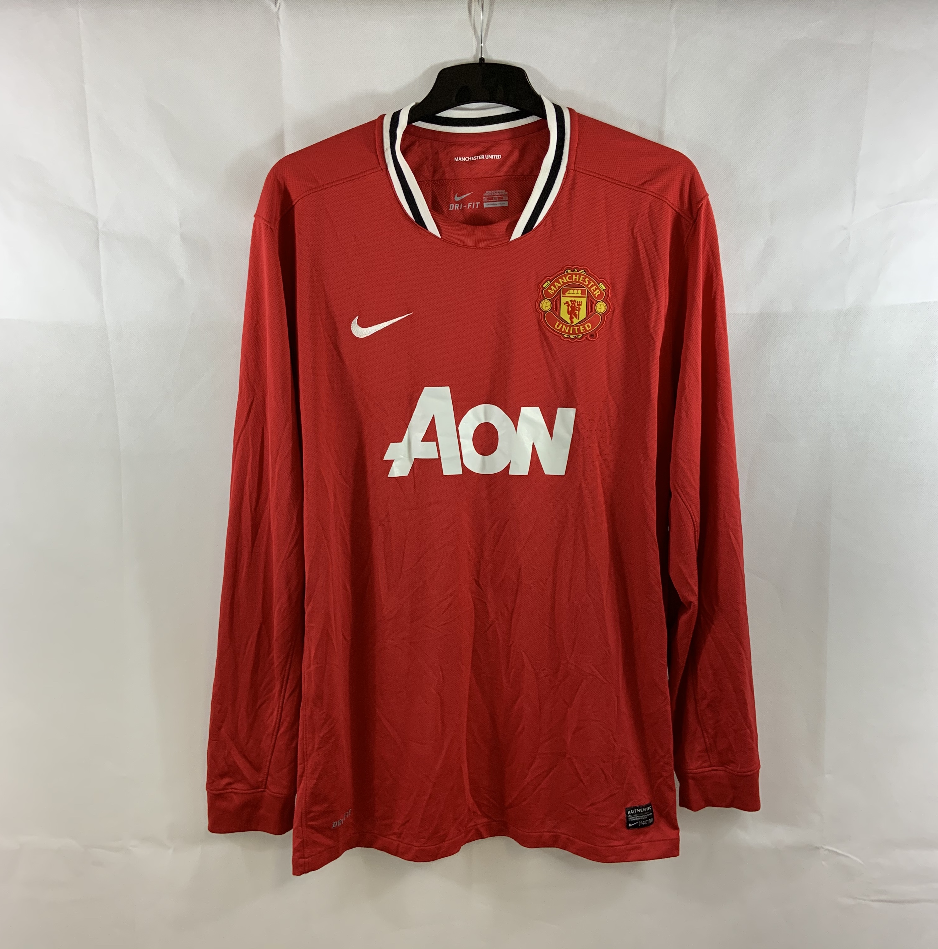 Manchester United L/S Home Football Shirt 2011/12 Adults XXL B986 ...