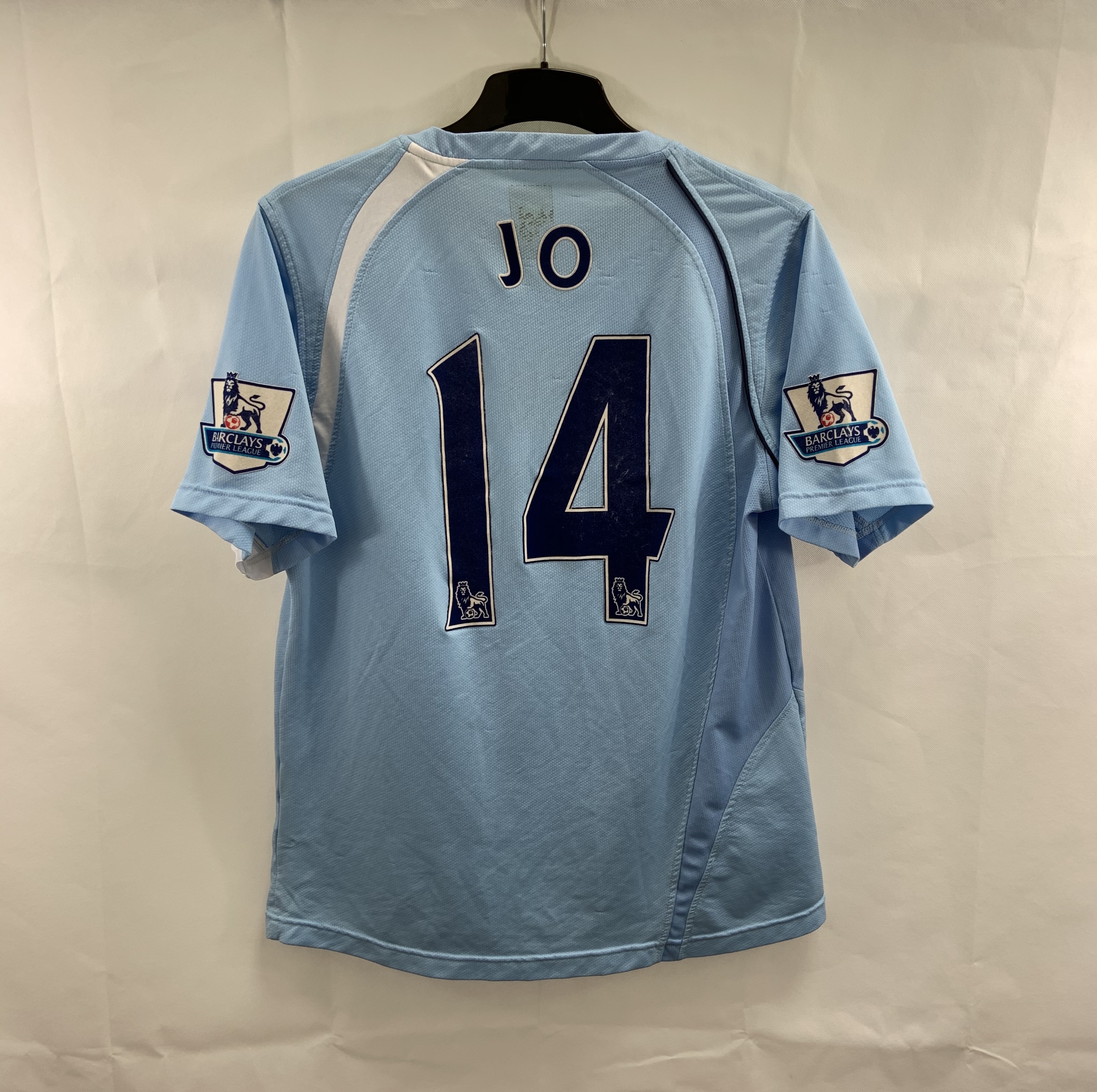 Manchester City Jo 14 Matchworn Home Football Shirt 2008/09 (L) Le Coq ...