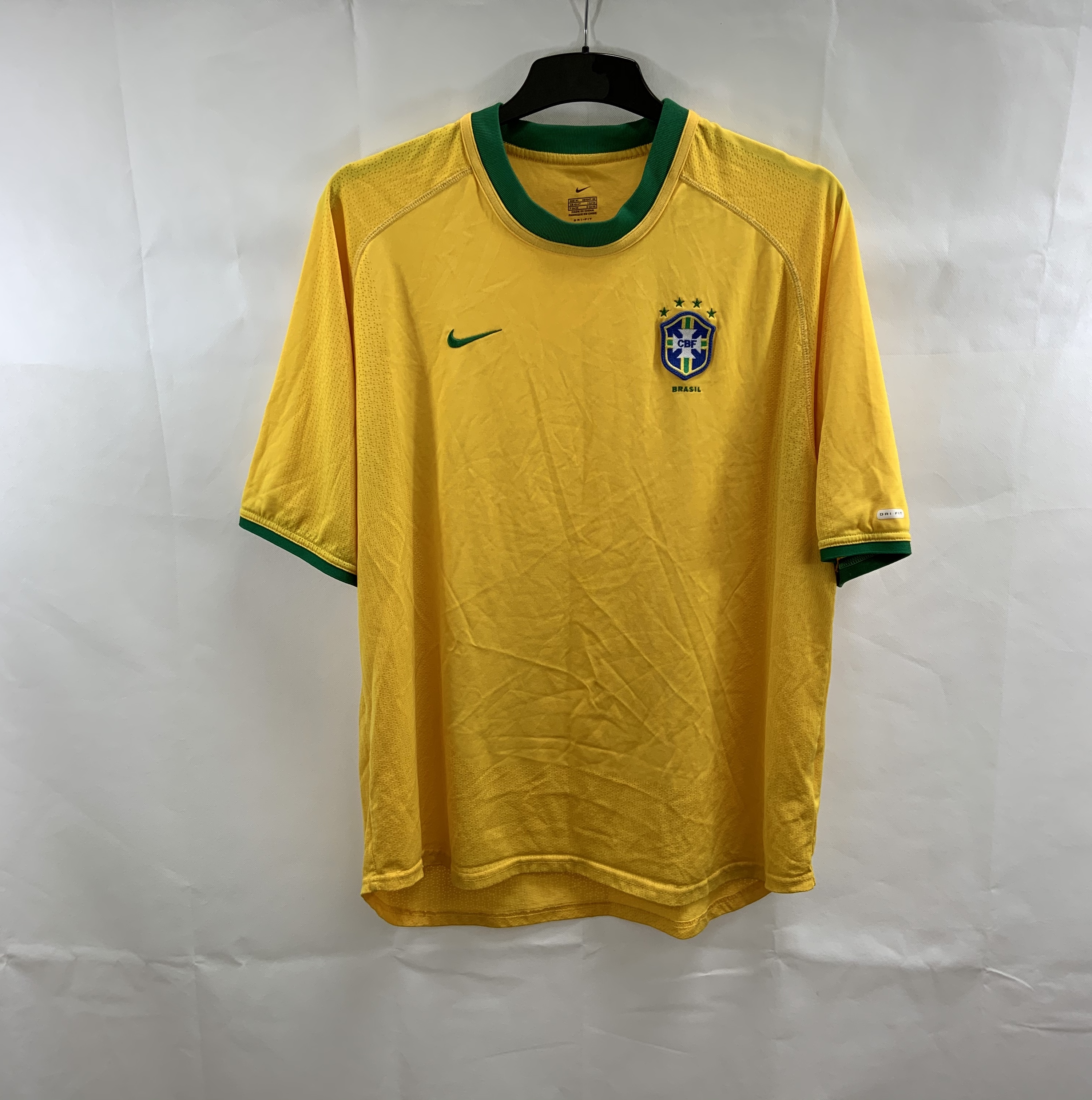 Brazil Home Football Shirt 2000/02 Adults XL Nike C659 – Historic