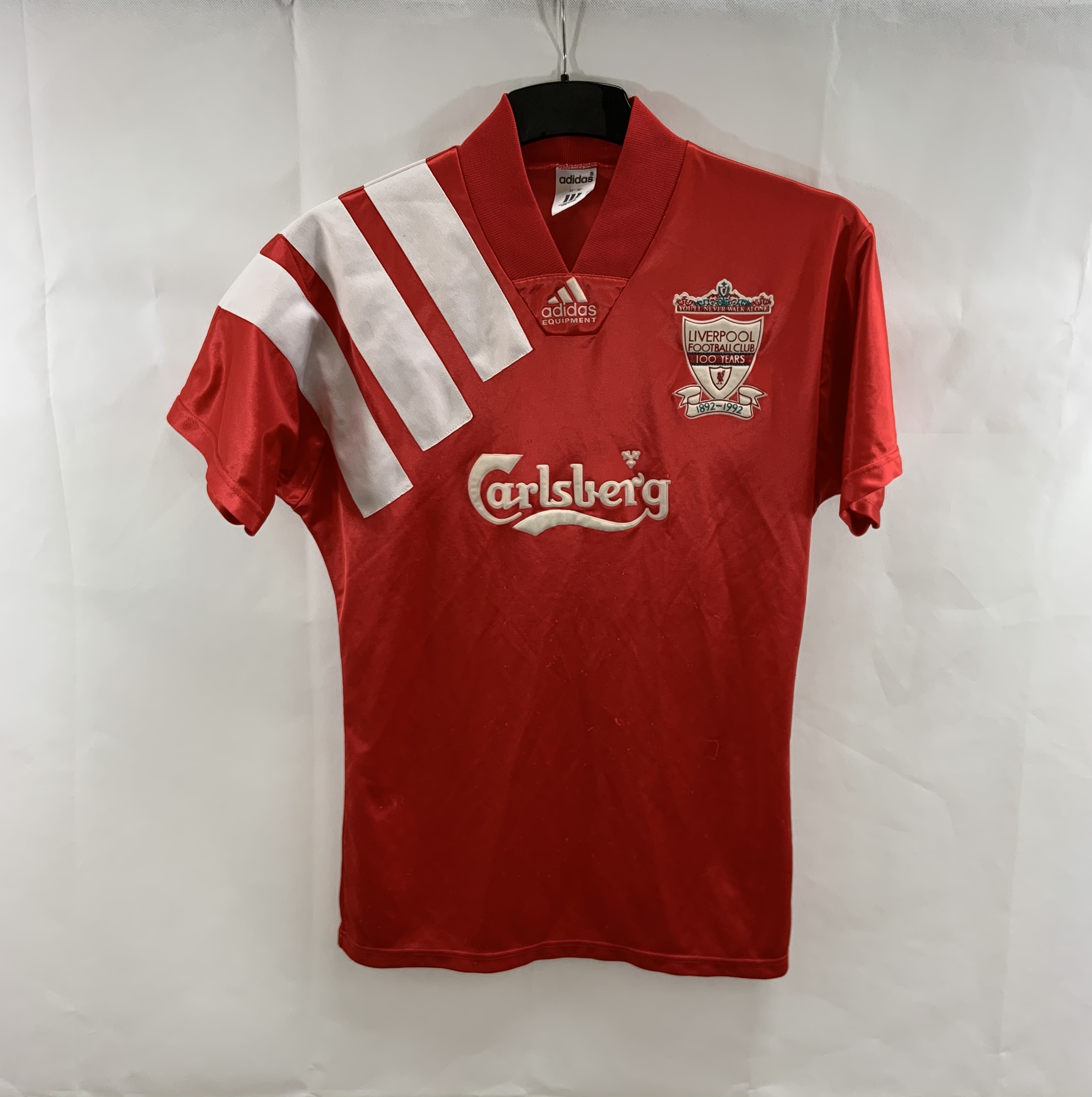 Liverpool Centenary Home Football Shirt 1992/93 Adults Small Adidas ...
