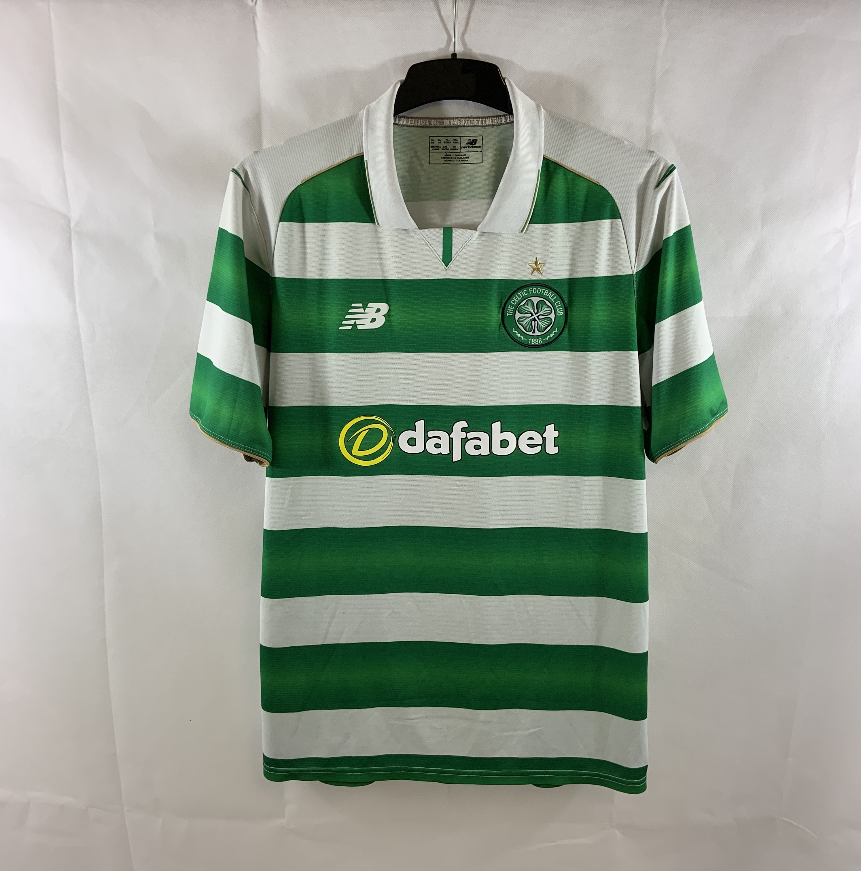 Celtic Home Jersey 2016-2017 Football Shirt NEW BALANCE M (Mint)