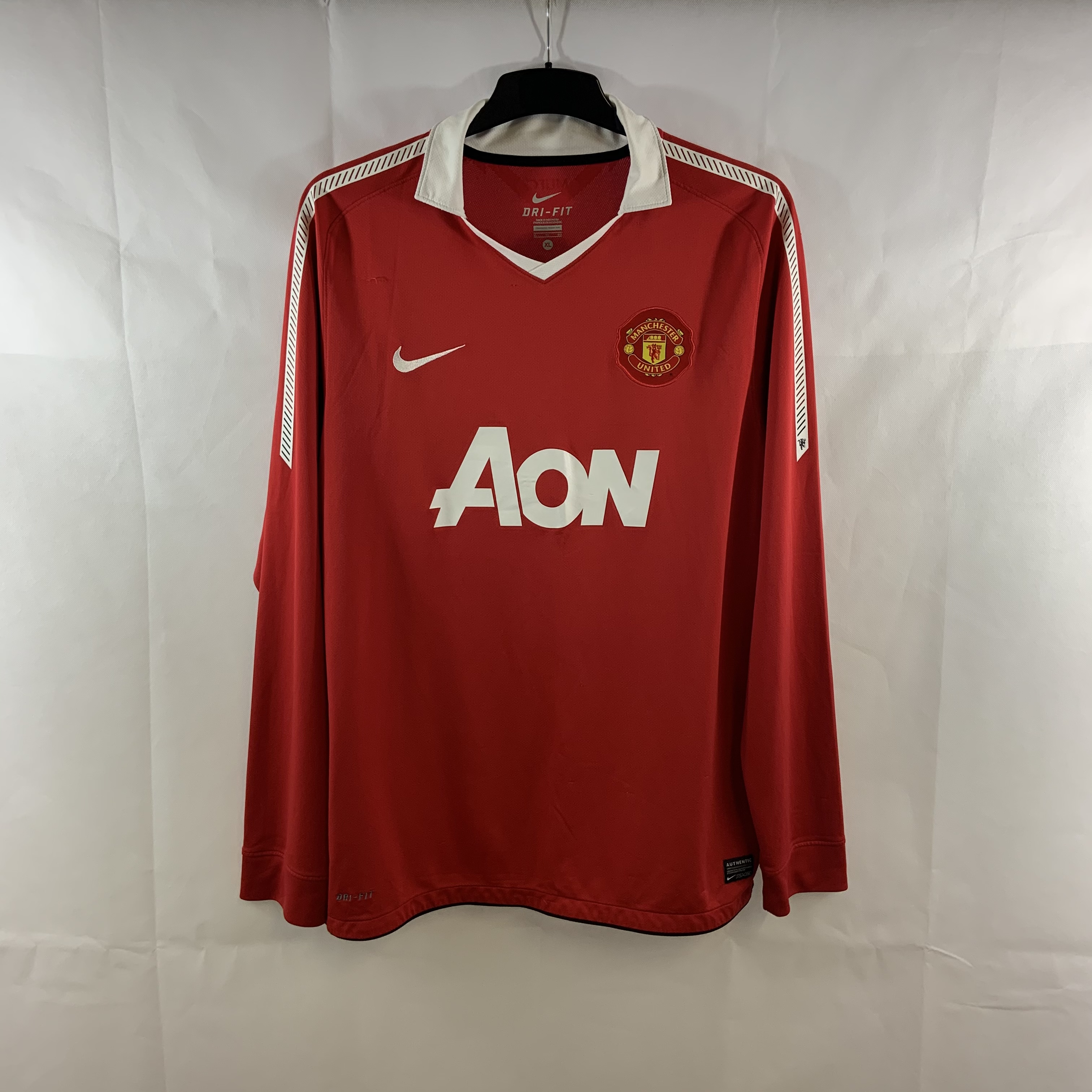 Manchester United L/S Home Football Shirt 2010/11 Adults XL Nike F20 ...