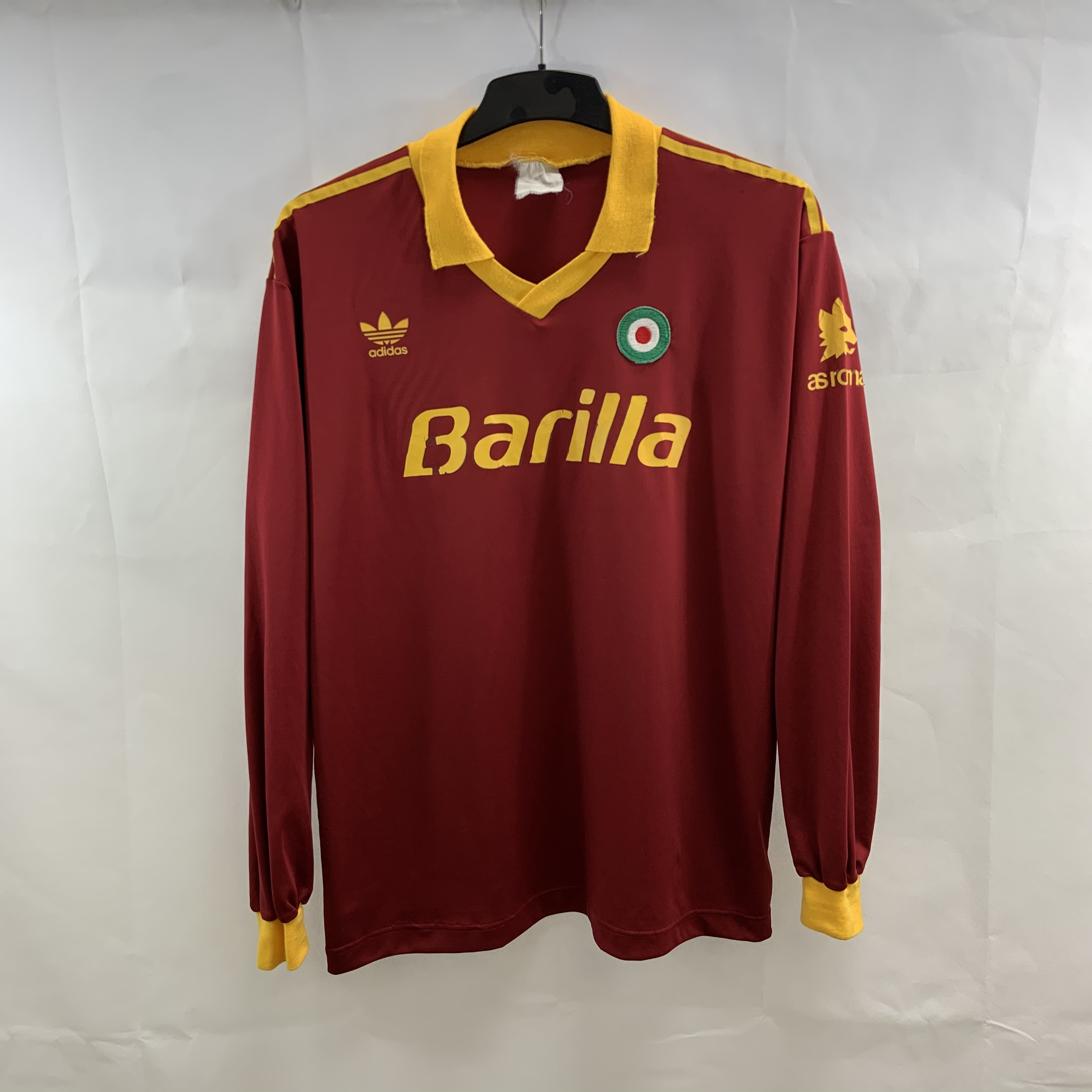 Roma L/S Football Shirt 1991/92 Adults Large G628 – Historic Football Shirts