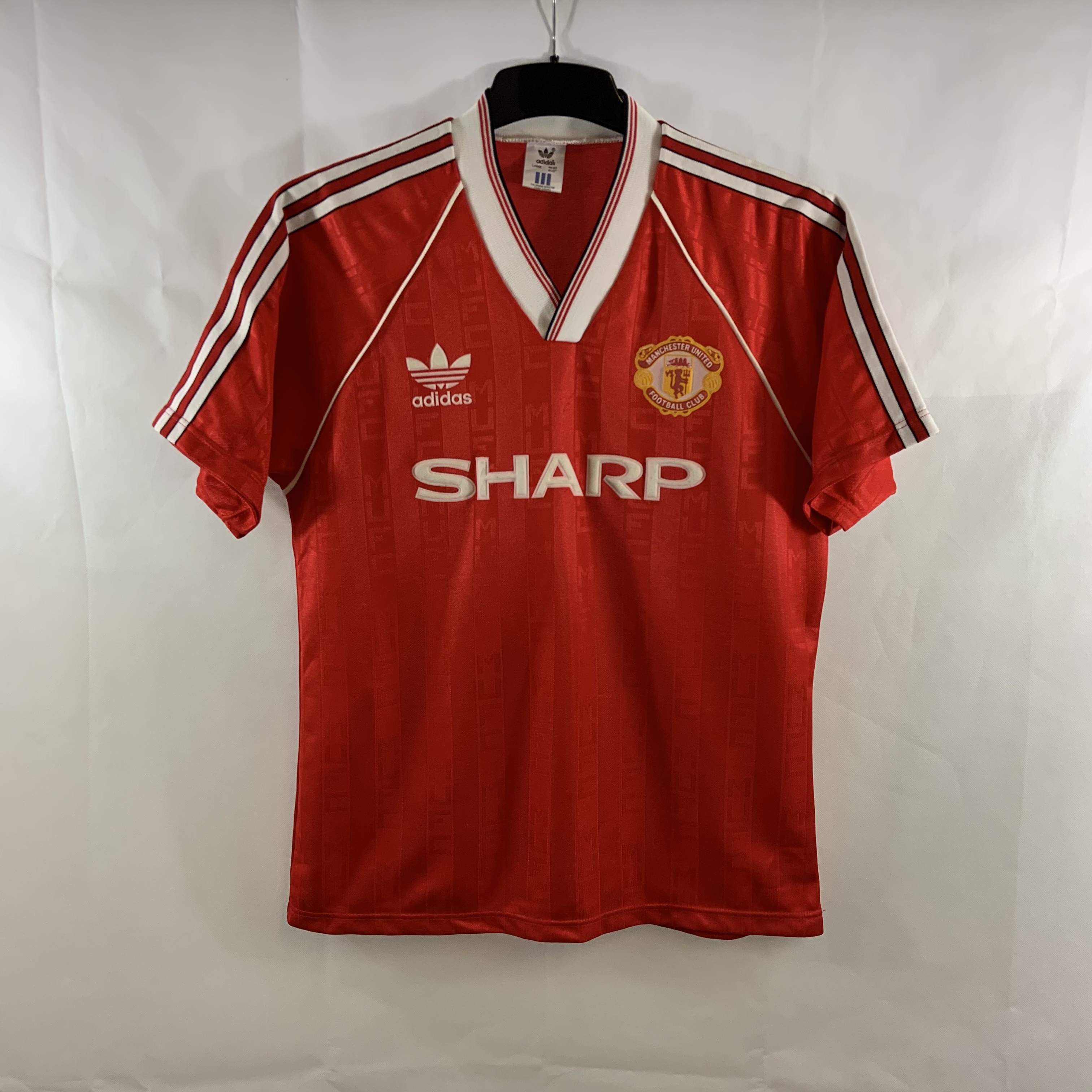 Manchester United Home Football Shirt 1988/90 Adults Large Adidas G838 ...