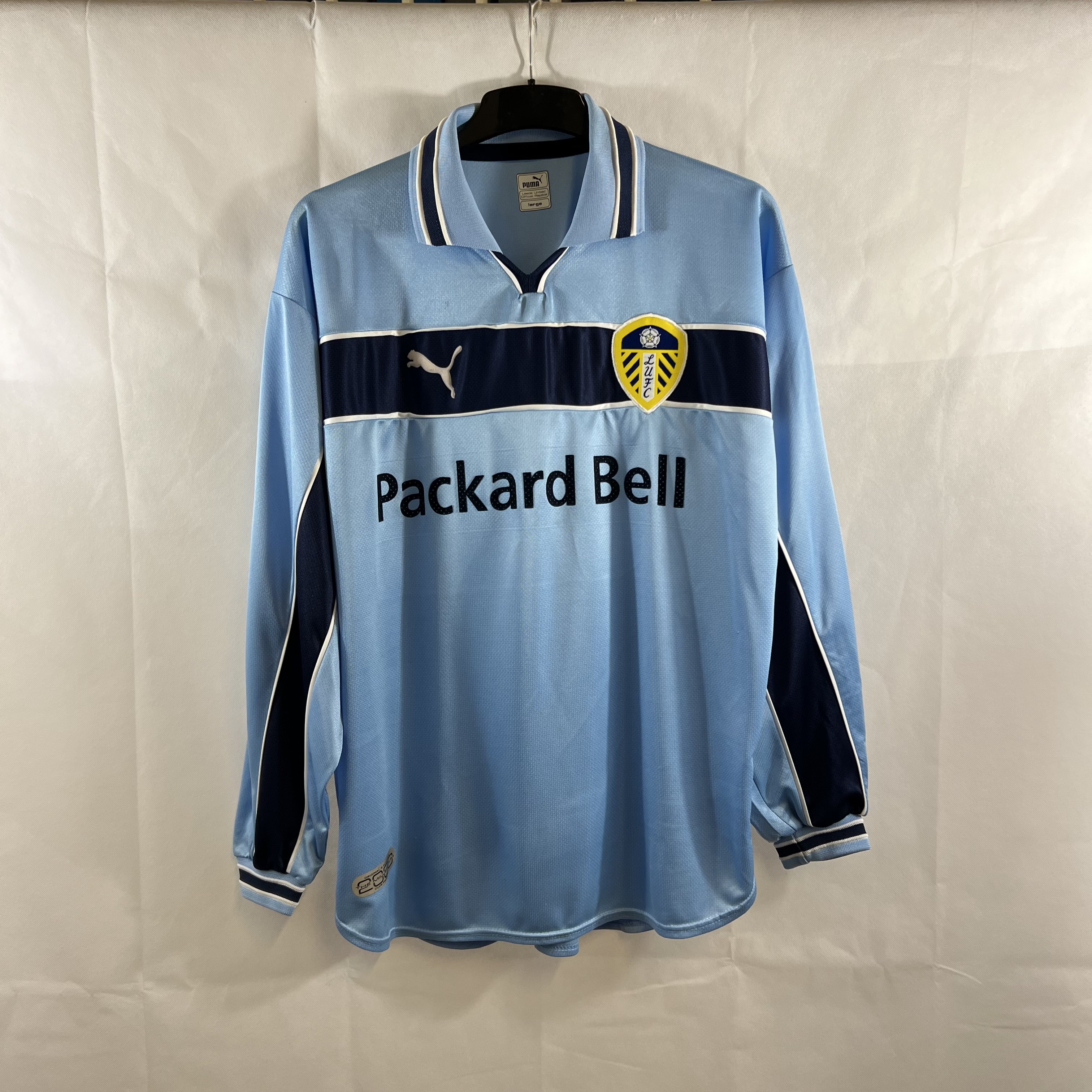 Leeds United L/S Away Football Shirt 