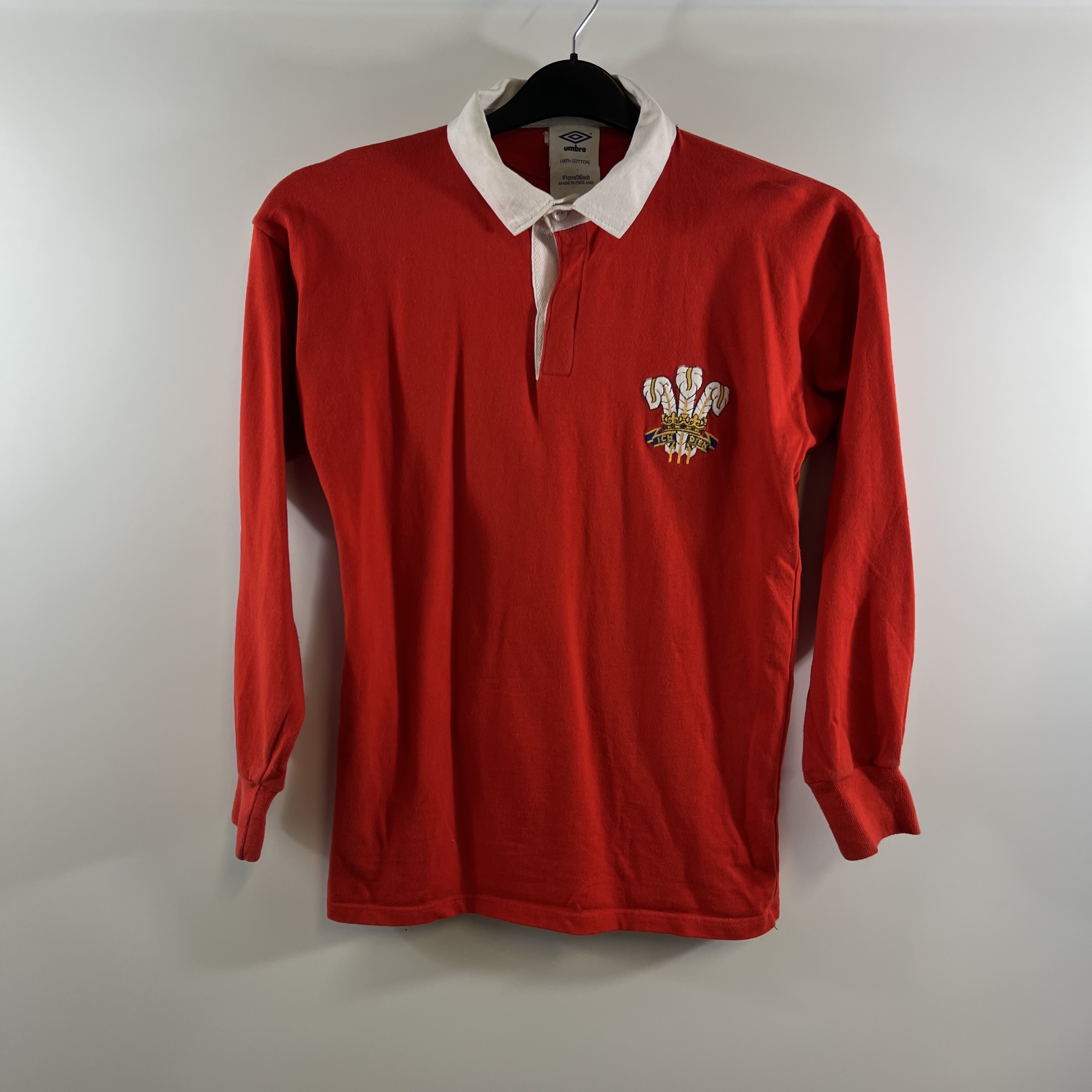 Wales L/S Home Rugby Shirt 1988/91 Adults Small Umbro A581 – Historic ...