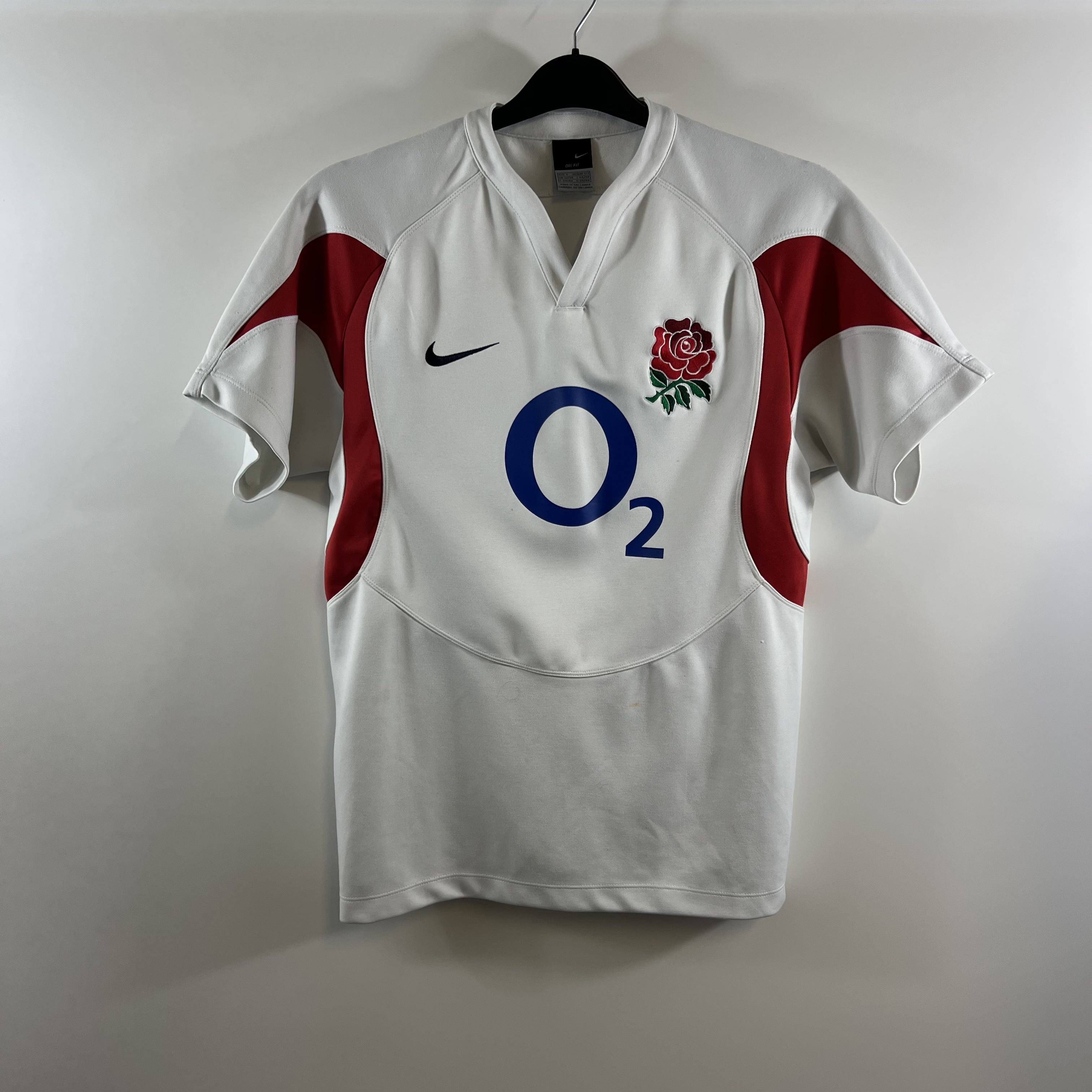 England Home Rugby Shirt 2005/06 Adults Small Nike G60 – Historic ...