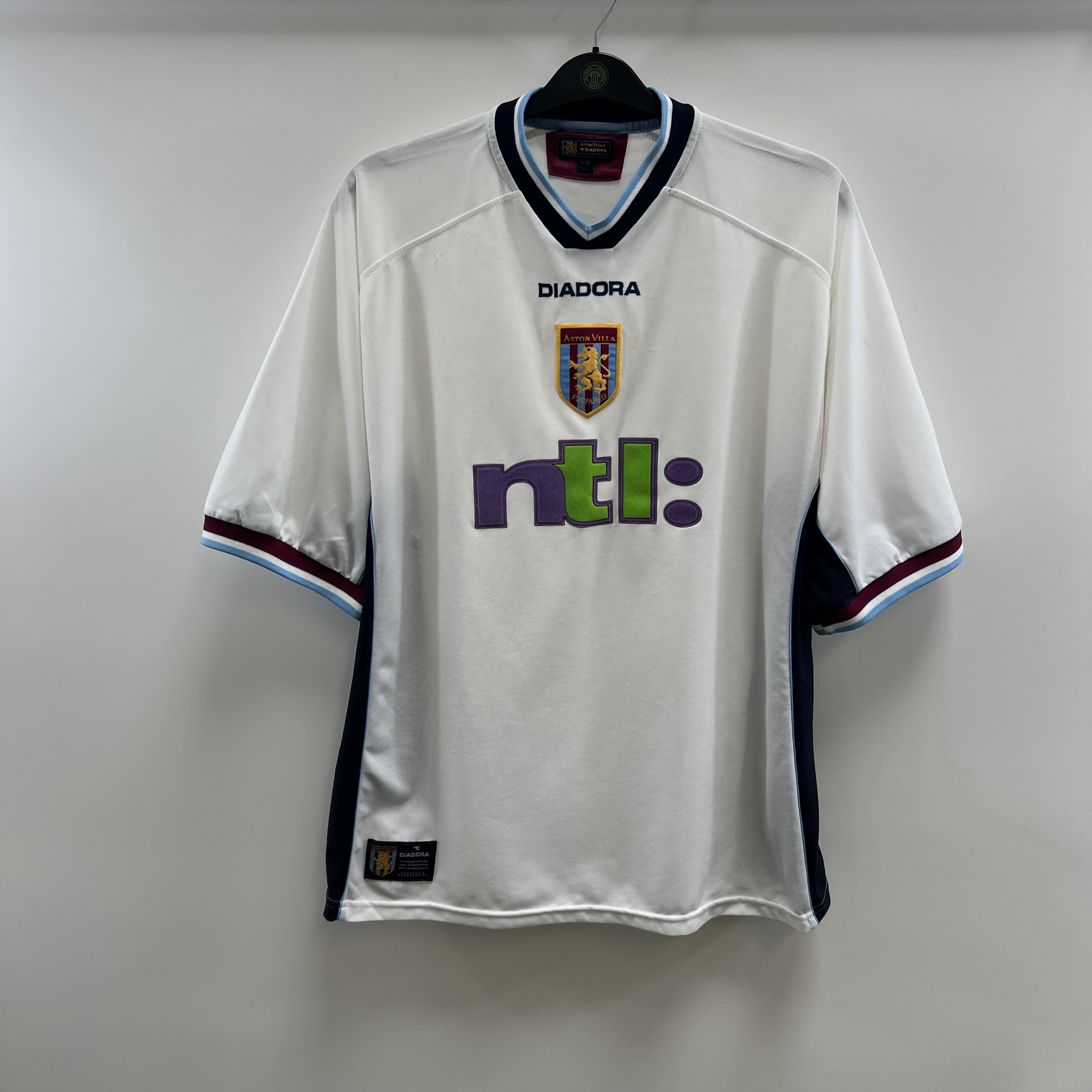 Aston Villa Third Football Shirt 2000/01 Adults XXXL Diadora